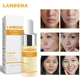 Serum vitamin C axit Hyaluronic làm trắng da LANBENA