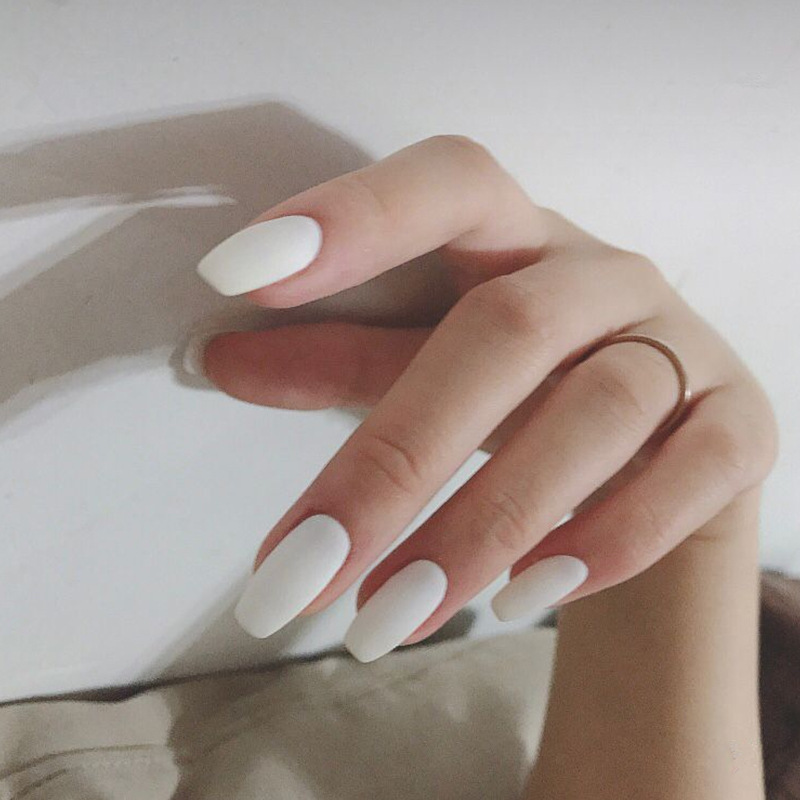 Set 24 Móng Tay Giả Dáng Dài Chất Lượng Cao