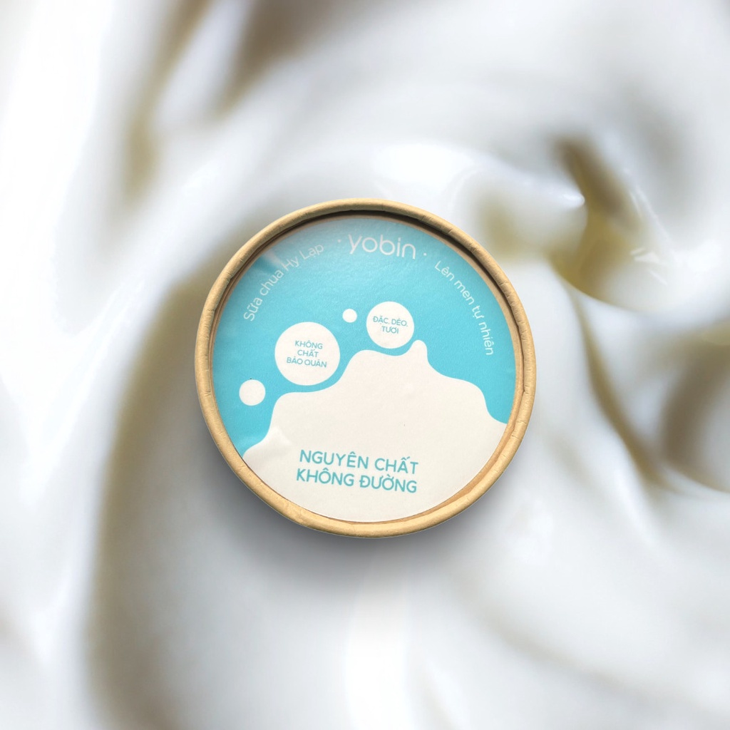 (500G - Original) Sữa chua Hy Lạp Yobin nguyên chất không đường, ăn kiêng, giảm cân