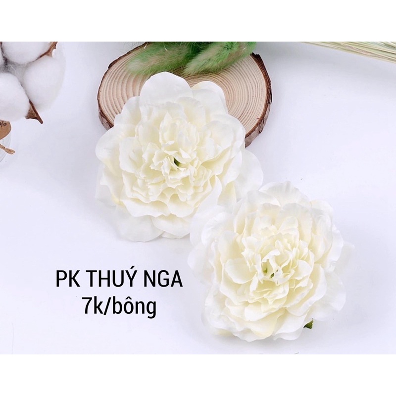 5 hoa mẫu đơn trang trí bánh