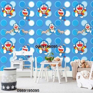 10m giấy decal dán tường doraemon