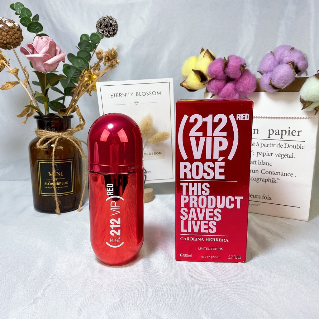 Nước Hoa Hồng Đỏ / Đen Carolina Herrera 212VIP 100ml Cho Nam