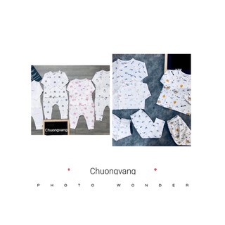 [Avaler chính hãng] Bộ dài tay cài lệch/cài thẳng Sợi tre cho bé (shop Chuongvang)