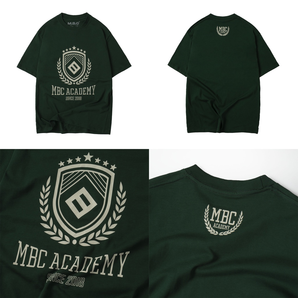 Áo Thun Cổ Tròn MBC Academy - Brown/Navy/Green/Dark Gray