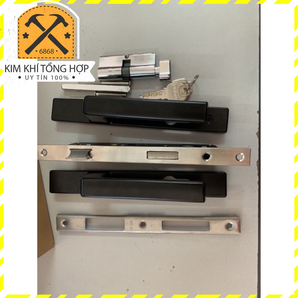 Khoá tay gạt cửa nhôm Kinlong lắp hệ Việt pháp 4500, PMA, hệ 700, hệ 1000, hệ 500, sắt hộp