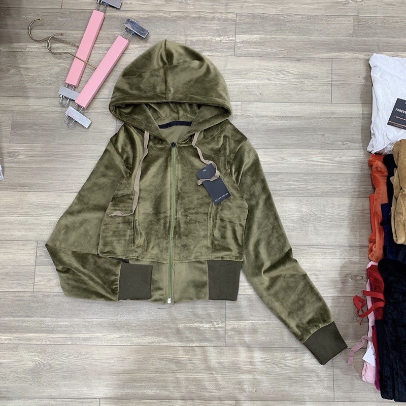 Áo Khoác lửng nhung