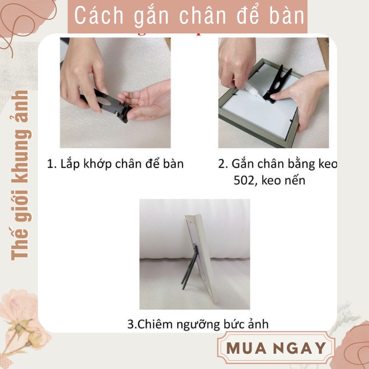 Khung ảnh để bàn 10x15, 13x18, 15x21- Bảo Hành Gãy, Vỡ - Hỗ Trợ In ảnh với giá rẻ