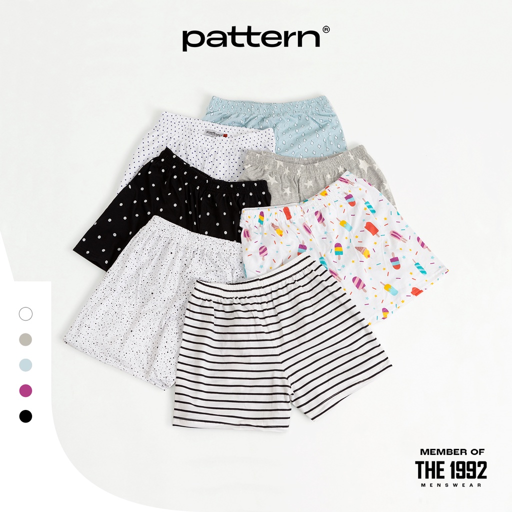 COMBO 3 Quần short ngủ PATTERN nhiều màu sắc PQ012