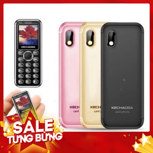 Điện thoại mini Kechaoda K115 kiêm tai nghe bluetooth nhỏ gọn 3 sóng siêu mỏng BH 12 tháng - Hàng nhập khẩu