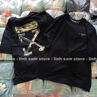 Áo tay lỡ hot off white