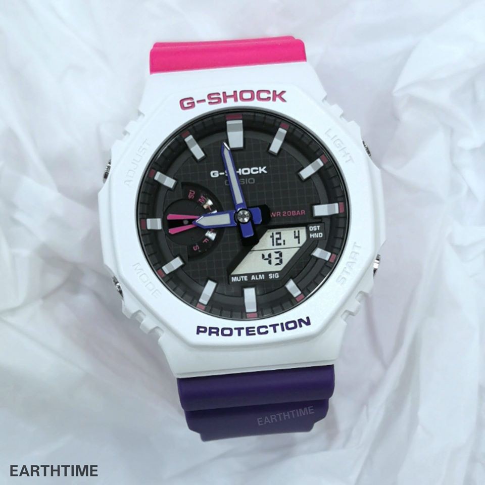Đồng Hồ Nam Casio G Shock GA-2100THB-7A - Nam - Dây Nhựa 2 Màu - Cấu Trúc Lõi Carbon - Bảo hành 5 Năm