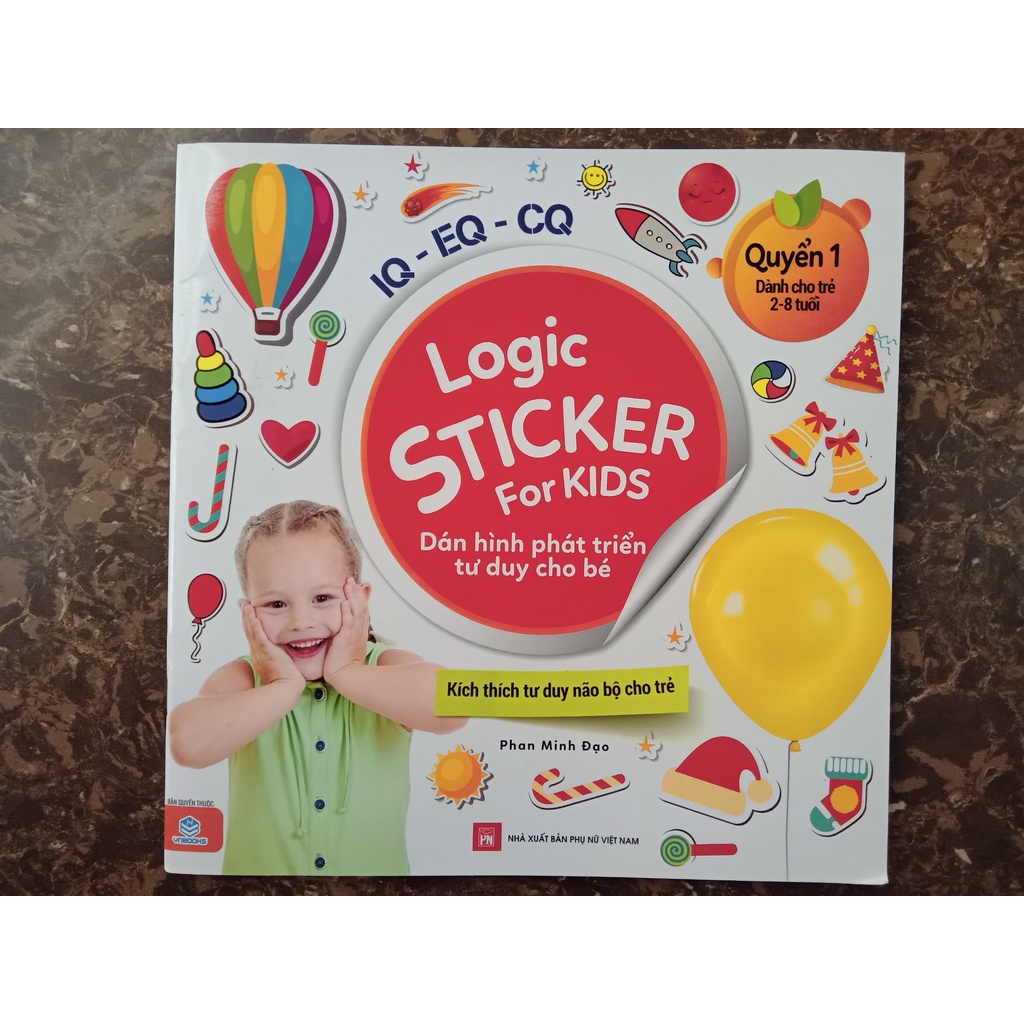 Sách - Logic Sticker for kids - Dán hình phát triển tư duy cho bé - Quyển 1