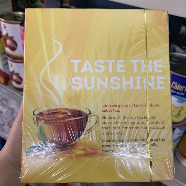 Trà Lipton nhãn vàng 100 gói