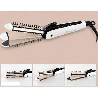 Máy tạo kiểu Shinon Sh-8097  vừa làm xoăn vừa có thể duỗi tóc, vừa dập xù tiện lợi giữ nếp cả ngày