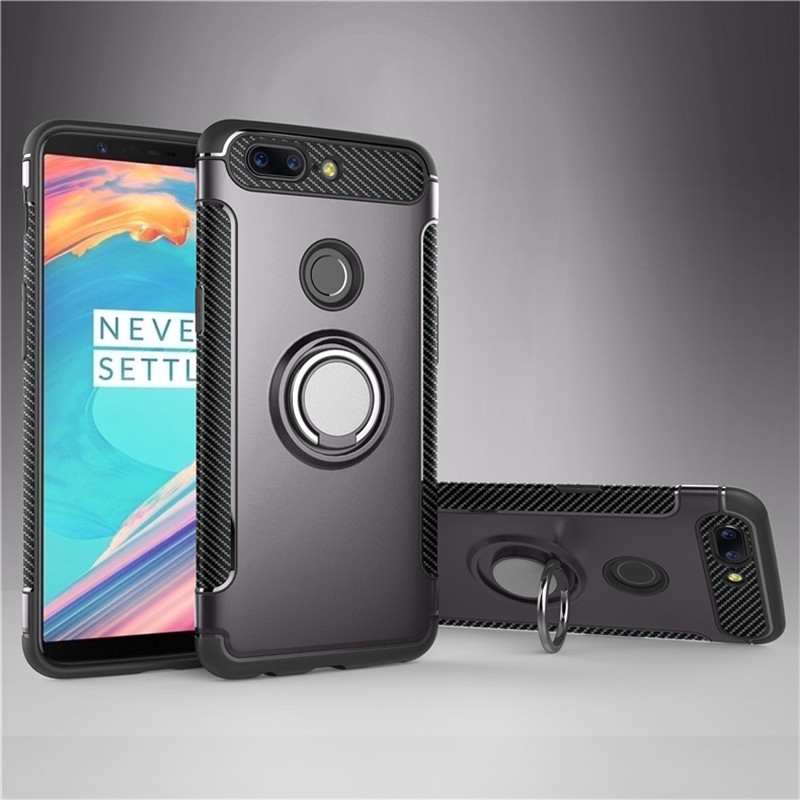 Ốp Lưng Nhựa Cứng 2 Trong 1 Có Giá Đỡ Nam Châm Tiện Dụng Cho Oneplus 5 5t