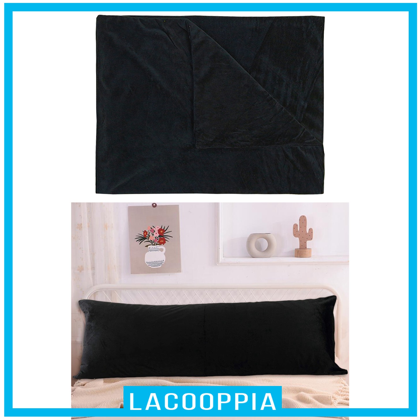 [LACOOPPIA] Non-Allergenic Bolster Pillow Case Long Body Support Orthopedic Pregnancy