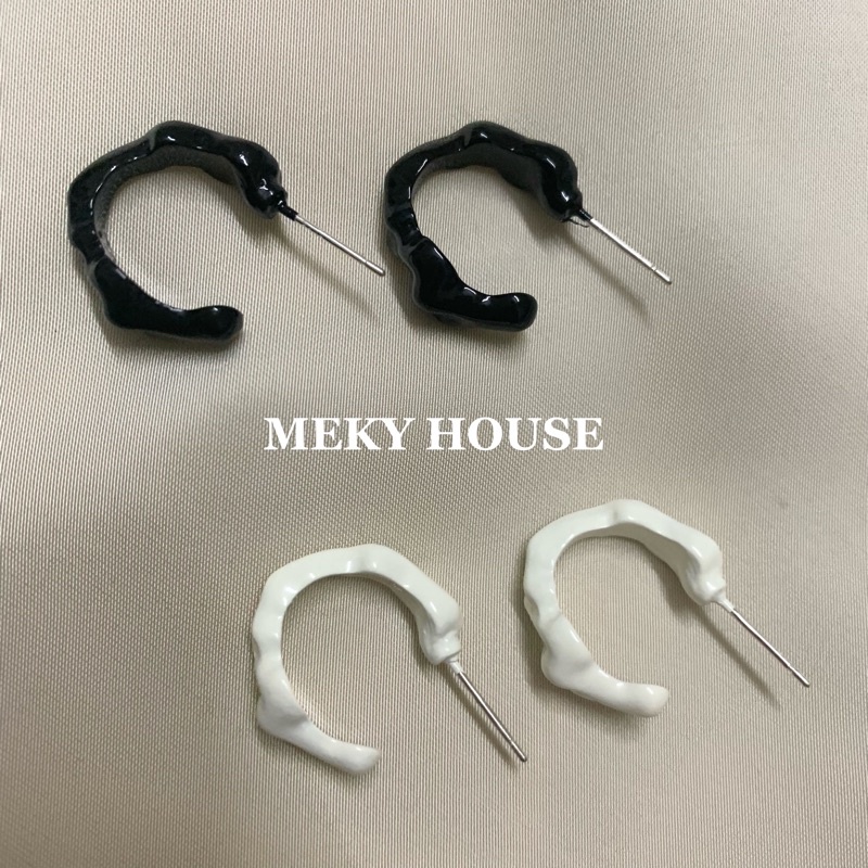 Khuyên tai chữ C độc đáo phong cách Hàn Quốc thời trang cho nữ