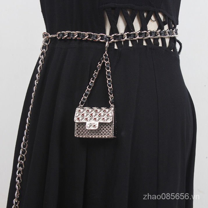 Thắt Lưng Dây Xích Phối Túi Đeo Chéo Bằng Kim Loại Thời Trang Cho Nữ | BigBuy360 - bigbuy360.vn