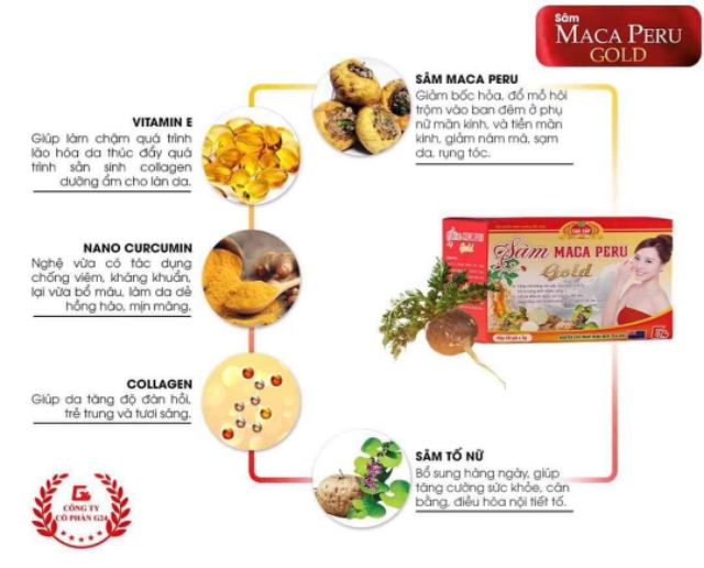 Sâm maca peru gold