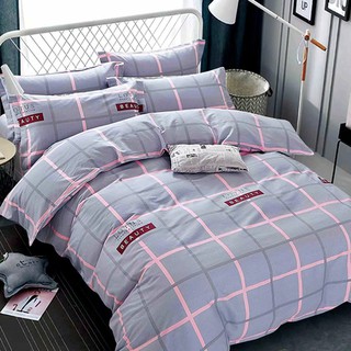 Vải may chăn ga áo gối,gối ôm khổ 2m35 hình caro Lotus Beauty