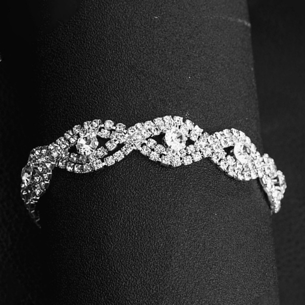 Vòng Tay Đám Cưới Thiết Kế Thanh Lịch Có Thể Điều Chỉnh Lâu Trôi