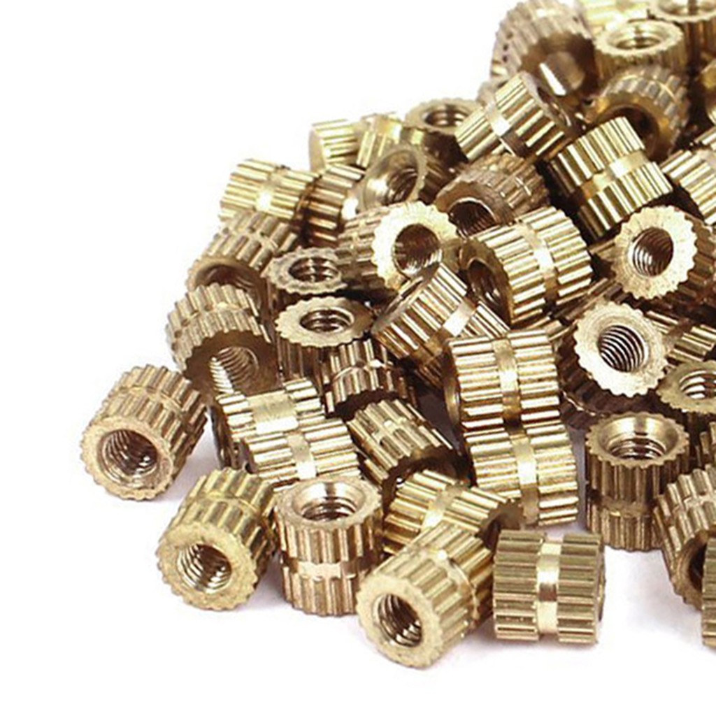 Bộ 10 Đai Ốc M2-M5 Bằng Đồng Thau Mạ Vàng