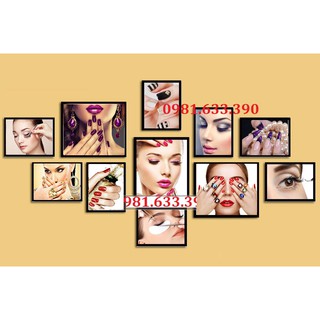 GIÁ XƯỞNG: BỘ 11 TRANH FOMEX MI, NAIL (MẪU MỚI 2020)