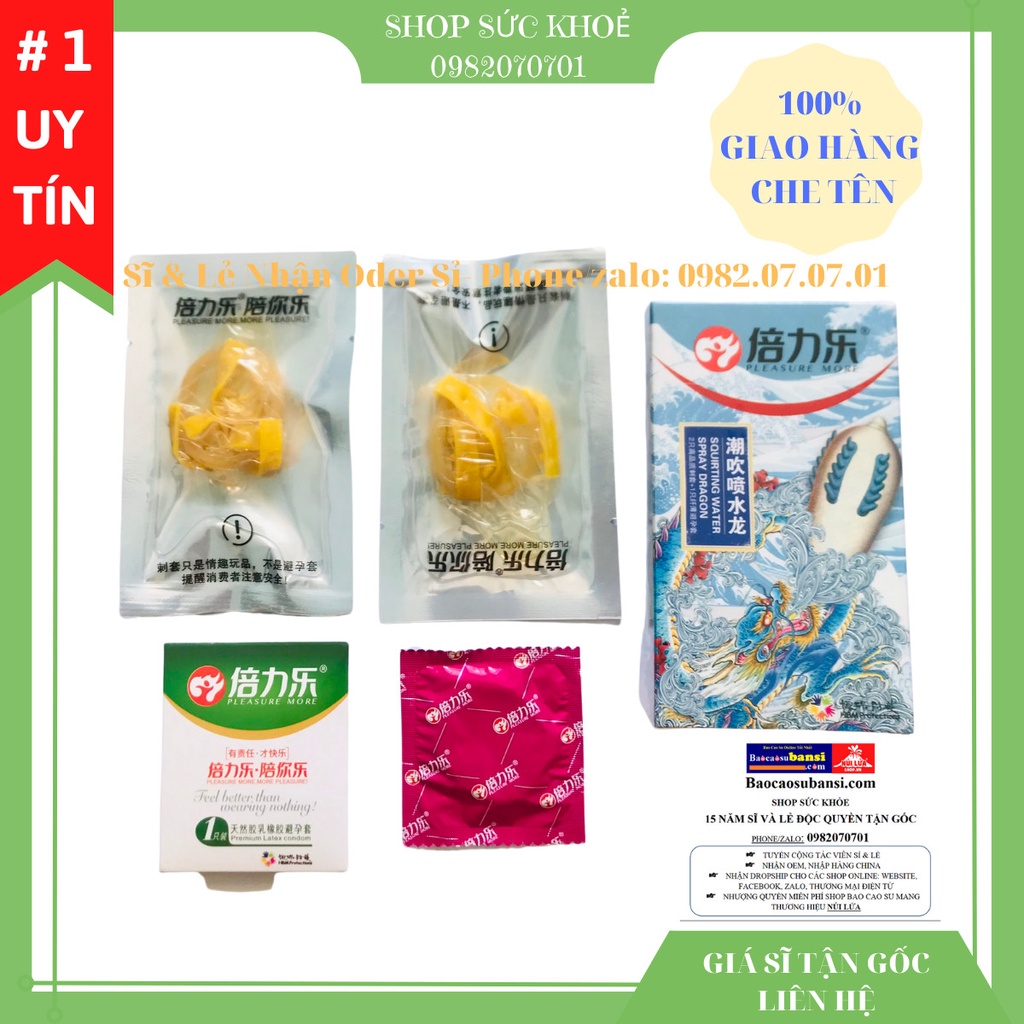 Bao Cao Su Độc Lạ Siêu Gân Gai Rồng Cuộn Chính Hãng Hộp 3 Cái , Tăng Cảm Xúc Cho Nữ, Shop Sức Khỏe 0982070701 Sỉ Full