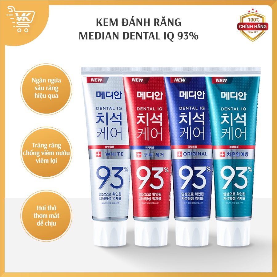 Kem đánh răng Median Dental IQ 93%