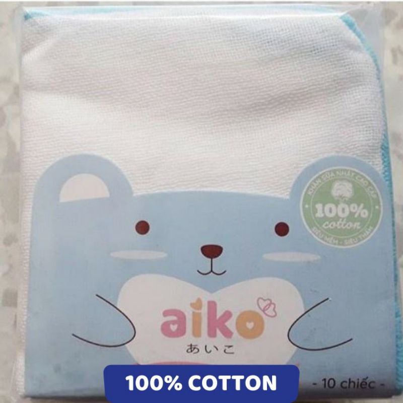 Lố 100 khăn sữa Aiko 3 lớp