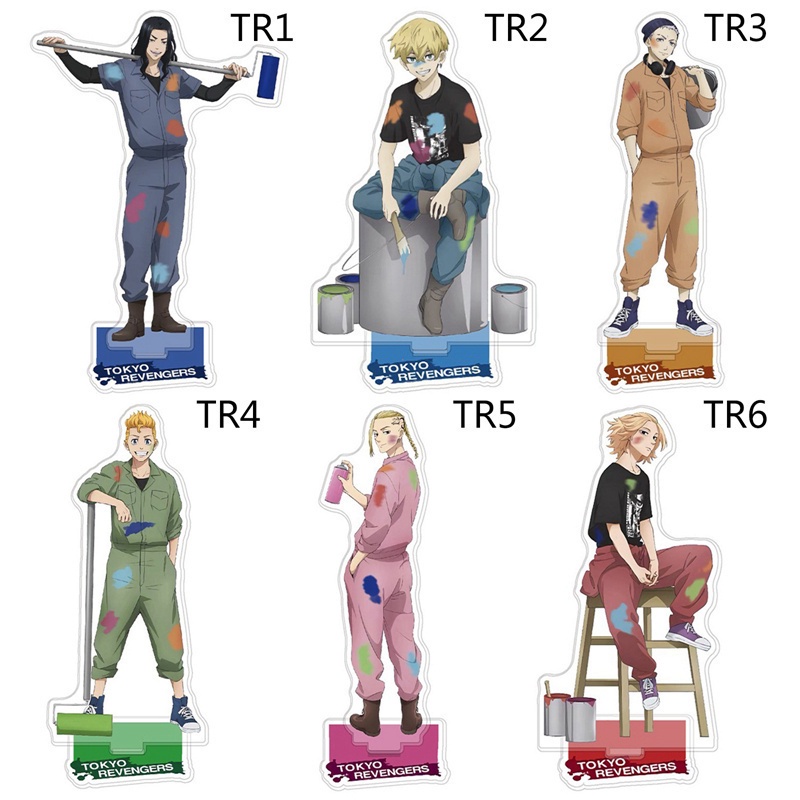 Mô hình các nhân vật Manjiro Ken Takemichi Hinata trong anime Tokyo Revengers