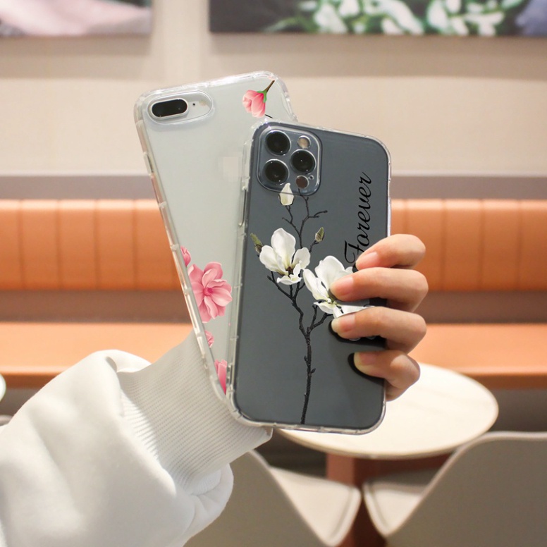 Ốp lưng iphone 6, 6s plus, 7 8 Plus, X, XS, XR, XSMAX, 11, 12, 13 PROMAX TRONG SUỐT HOA CỰC ĐẸP PKVN