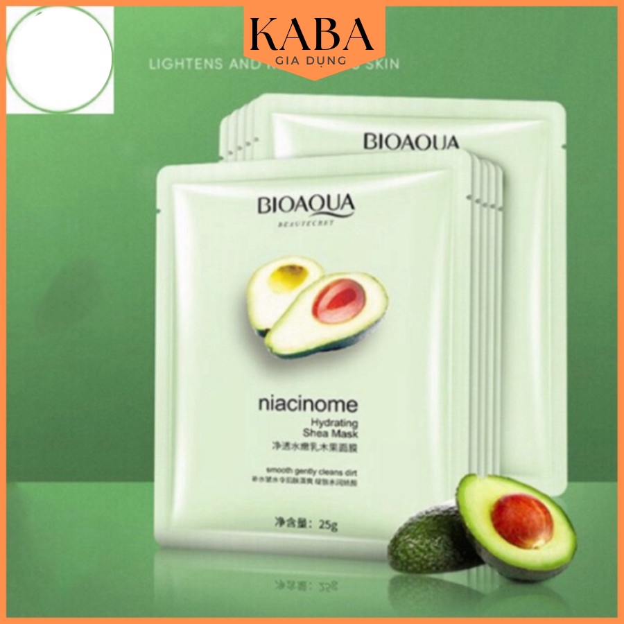 Mặt nạ quả bơ cấp ẩm mờ thâm dưỡng da làm sa mềm mịn cải thiện làn da khoẻ mạnh mặt nạ nội địa trung KABA
