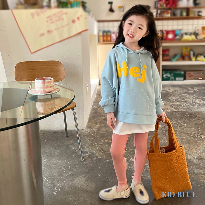 Quần Legging Thể Thao Lưng Thun Co Giãn Màu Trơn Thời Trang Xuân Thu Phong Cách Hàn Quốc Cho Bé Gái