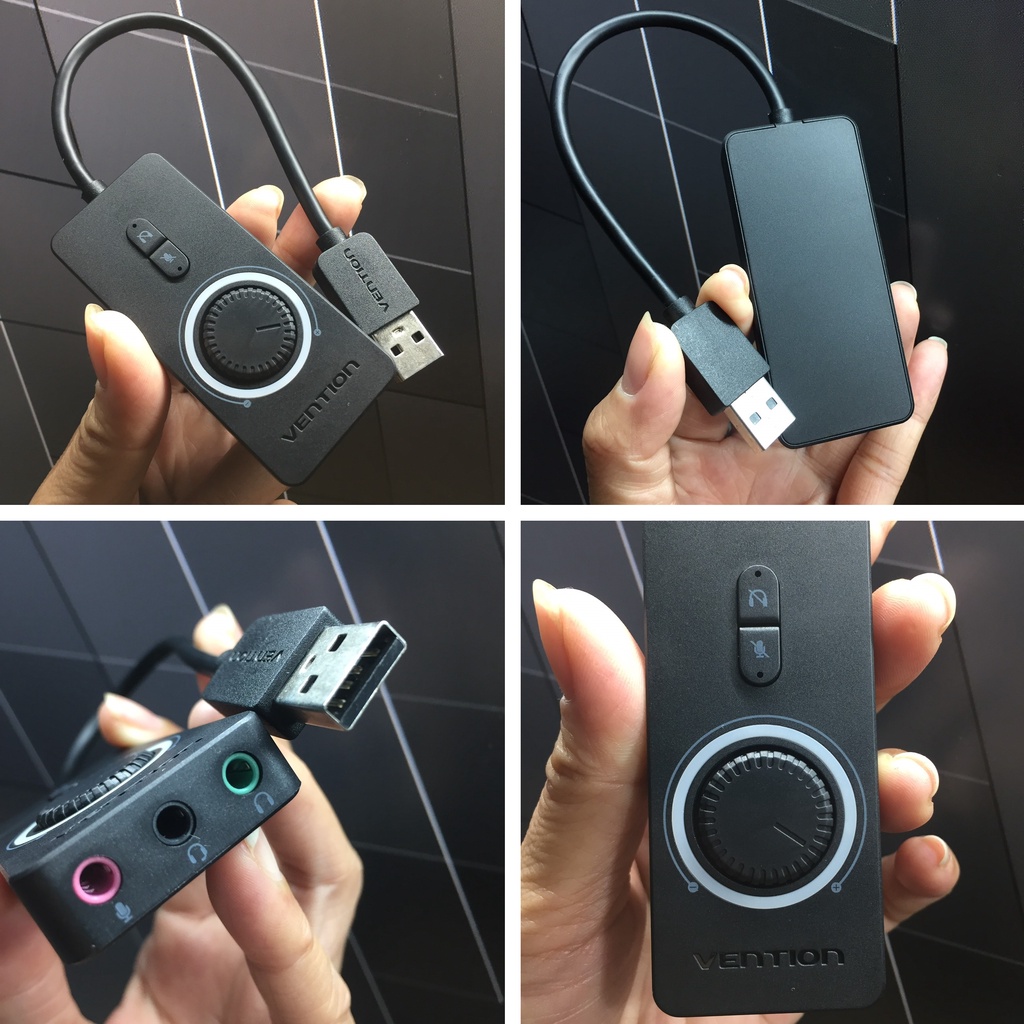 Card âm thanh / USB âm thanh tích hợp Vention CDRBB 15cm