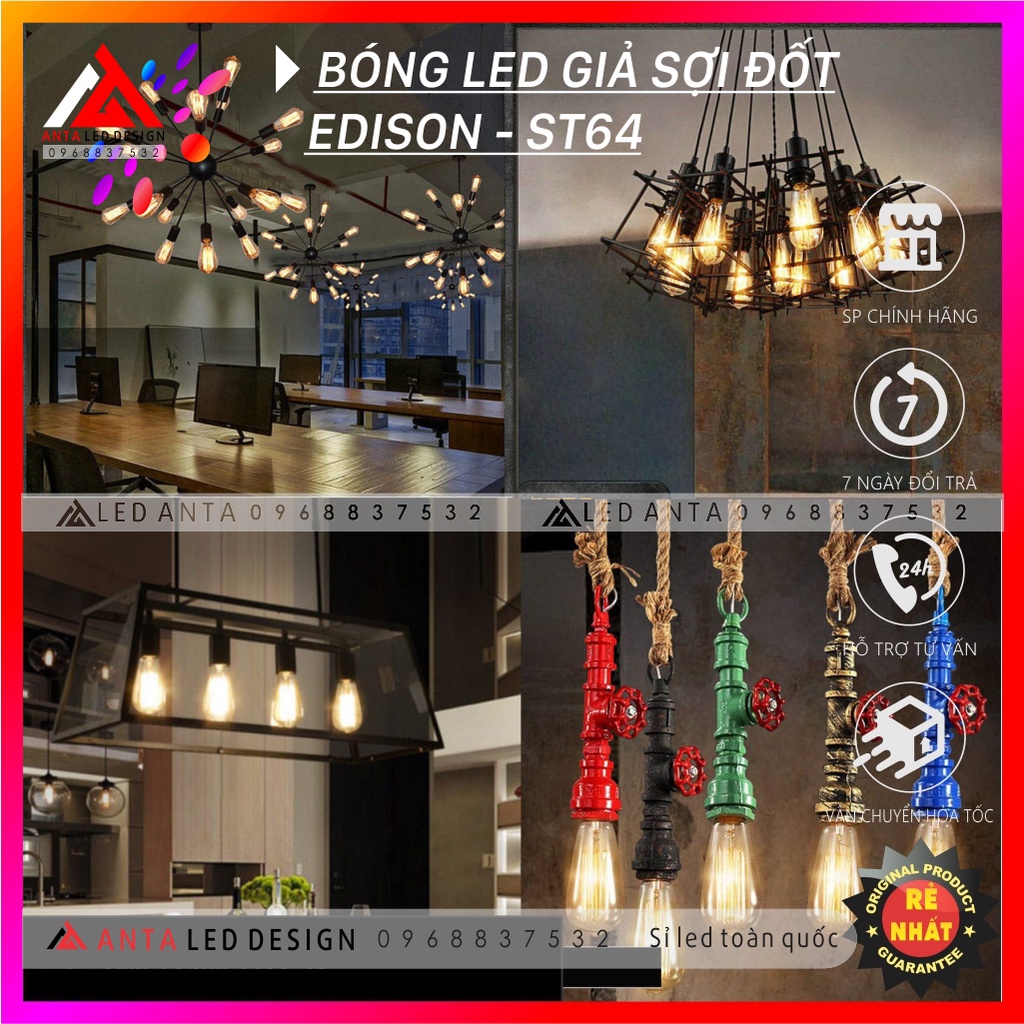 Bóng đèn EDISON vintage ST64