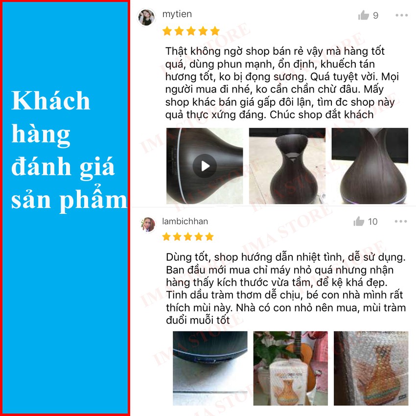 Máy Phun Sương Xông Tinh Dầu Tạo Ẩm Hoa Tuylip Dung Tích 550ml Có Hẹn Giờ Tự Tắt Khi Hết Nước