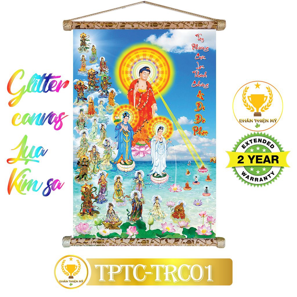 Tranh lụa kim sa nhiều mẫu khung gỗ giá tận xưởng 40x60cm