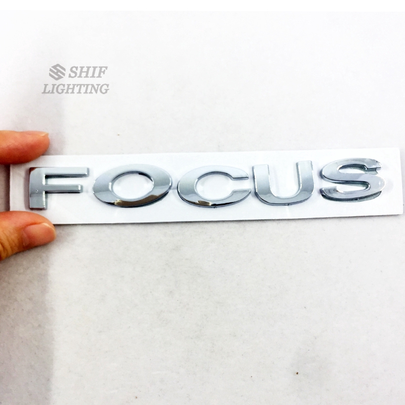 Huy hiệu bằng ABS màu crôm hình logo FOCUS gắn thay thế cho cốp xe hơi FORD