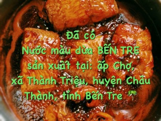 Nước màu dừa nguyên chất Bến Tre