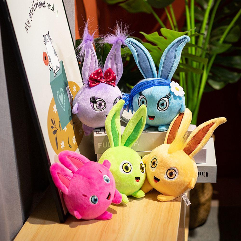 Thú Nhồi Bông Hình Bánh Bunnies Màu Cầu Vồng Độc Đáo Trang Trí Nhà Cửa