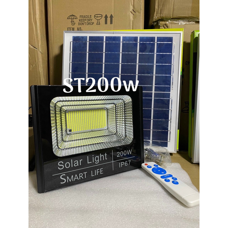 đèn năng lượng mặt trời 200w ip67 đèn năng lượng mặt trời solar light 200w bảo hành 2 năm tuổi thọ lên đến 10 năm