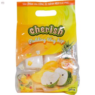 Thạch Pudding Lai Phú Hương Tổng hợp Gói 405g