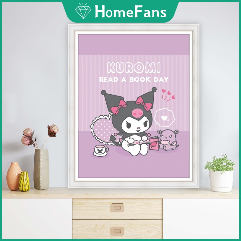 Bộ Tranh Đính Đá 5D Tự Làm Họa Tiết Hoạt Hình 40x50cm Trang Trí Nhà Cửa