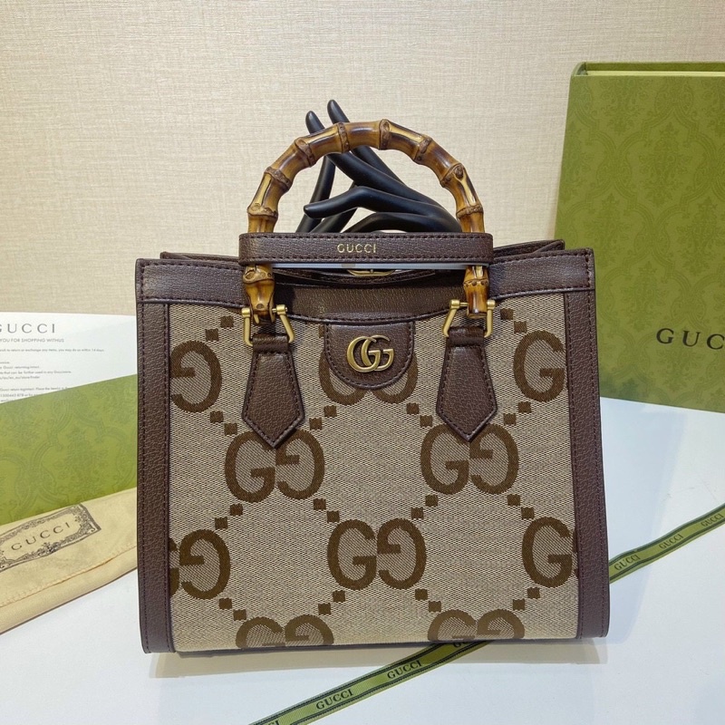 TÚI GC BAMBOO TOTE CÔNG SƠ TAY CẦM SIZE 27CM.32CM TRONG LÓT DA
