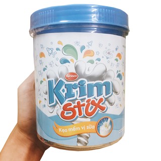 Kẹo Que Mềm Krim Stix Vị Sữa (Hũ 100 que)