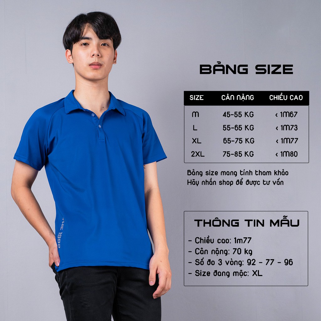 Áo polo basic thể thao nam cổ bẻ THE 1992