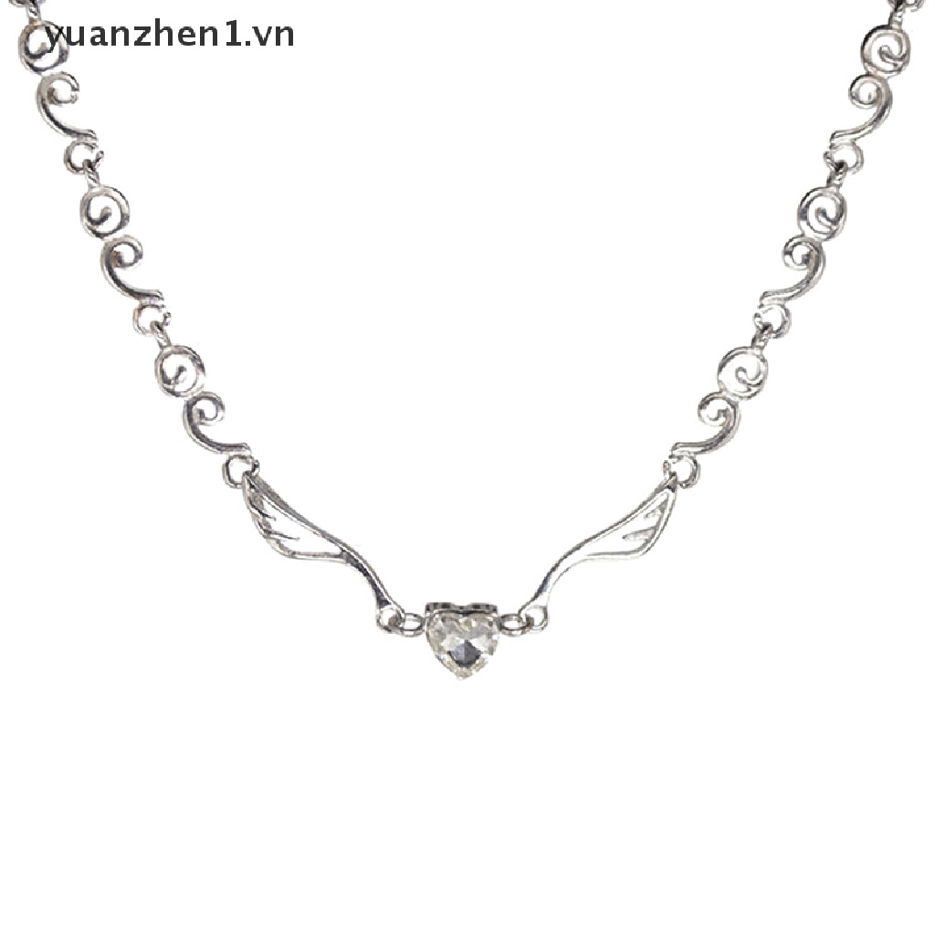 Vòng cổ Mặt Trái Tim Đính Đá Màu Sắc Xinh Xắn Cho Nữ