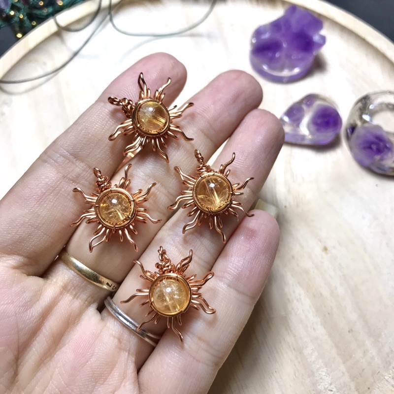 [Sunstone]Vòng cổ, chocker đá thiên nhiên,trang sức handmade,mặt dây handmade