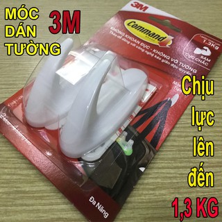 Móc dán tường 3M chịu lực Lên Đến 1.3 Kg, mocdantuong